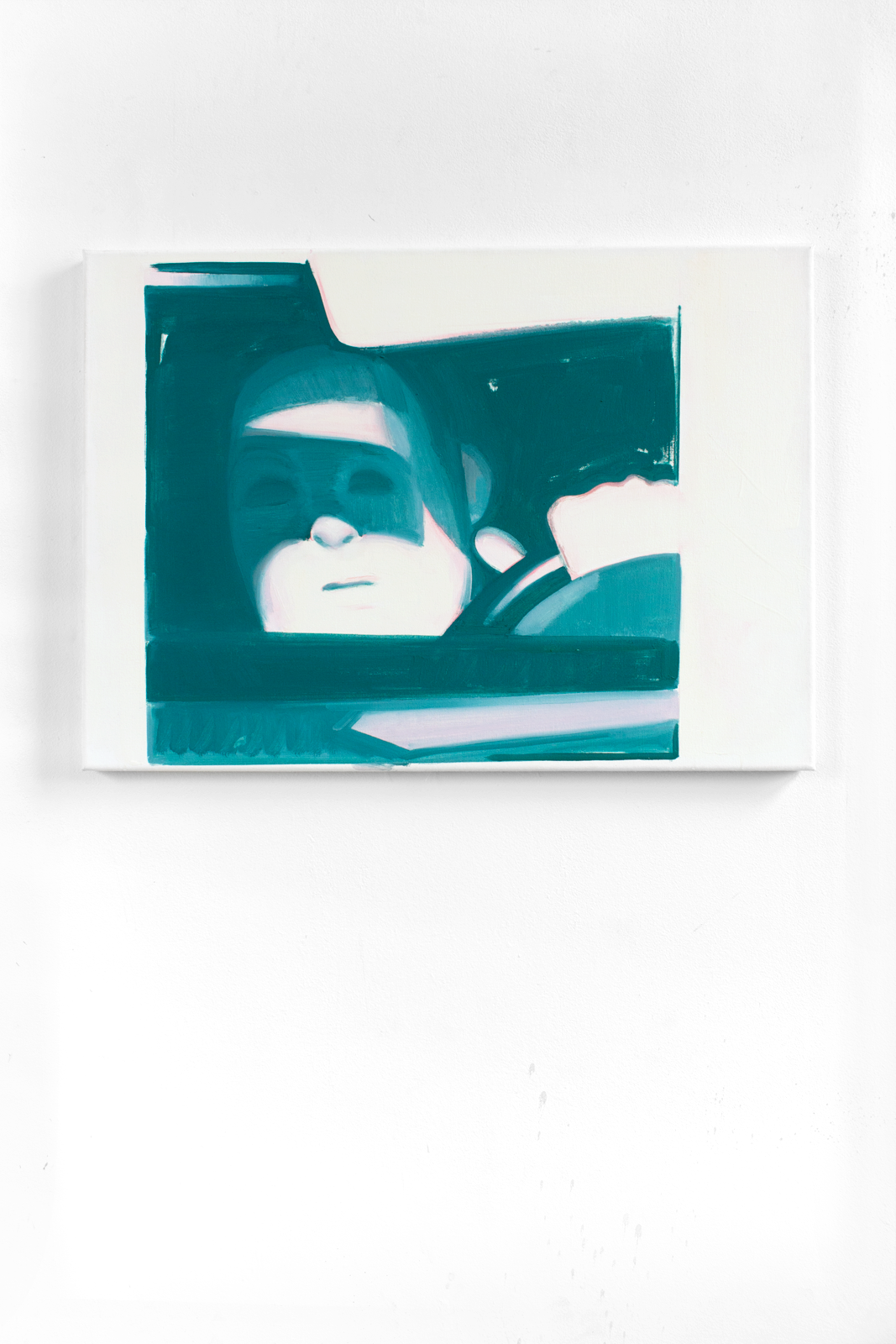 "Love Letter (Türkis)", 2021, Oil on Canvas, 50 x 70 cm