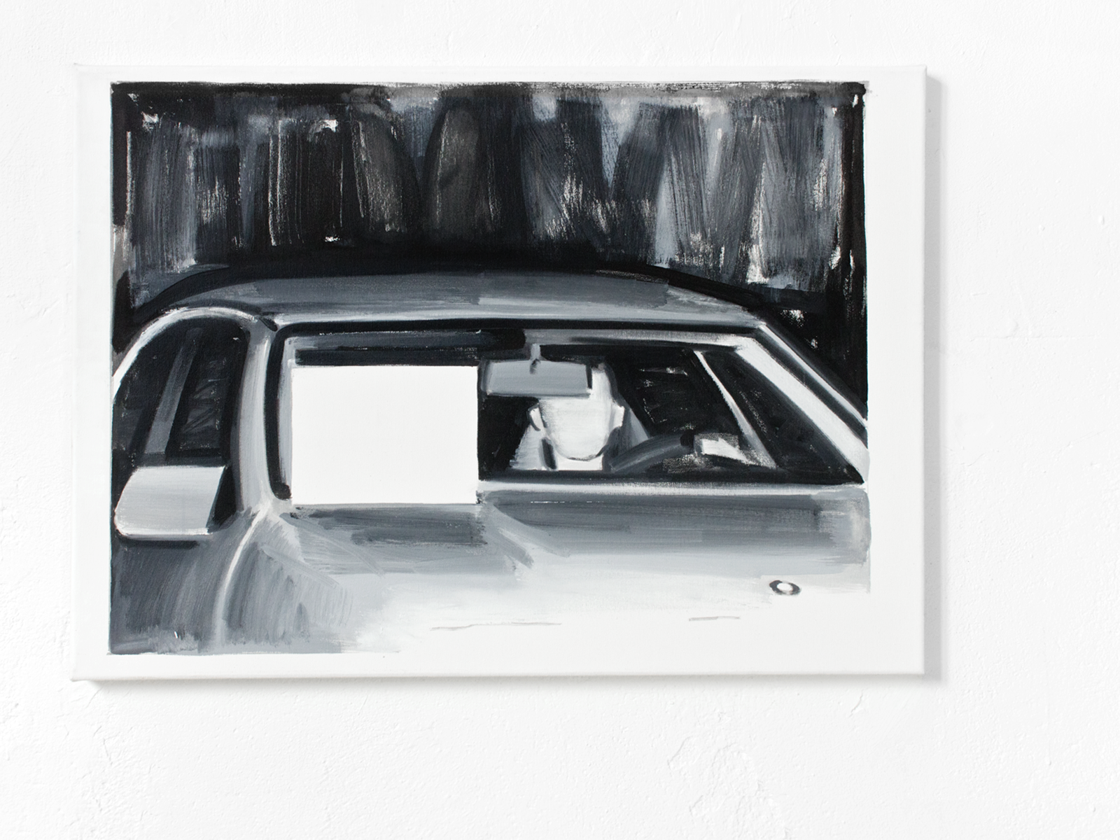 Love Letter (BW1), 2022, Oil on Canvas, 50 x 70 cm