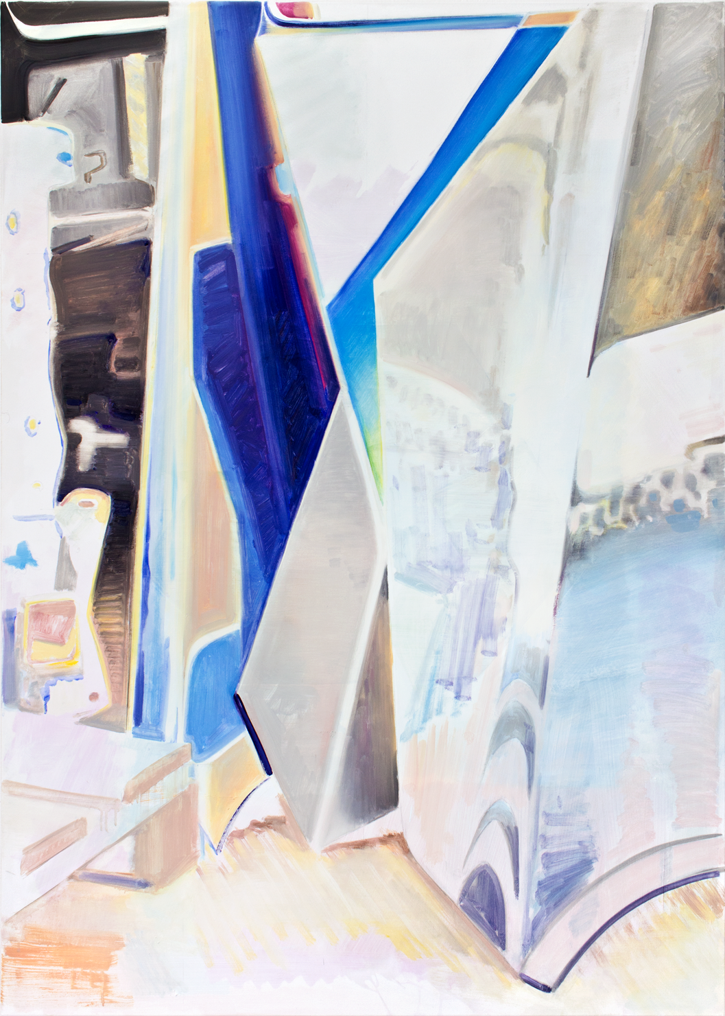 Our Hood (Split Color Remix), 2024, Oil on Canvas, 175 x 125 cm