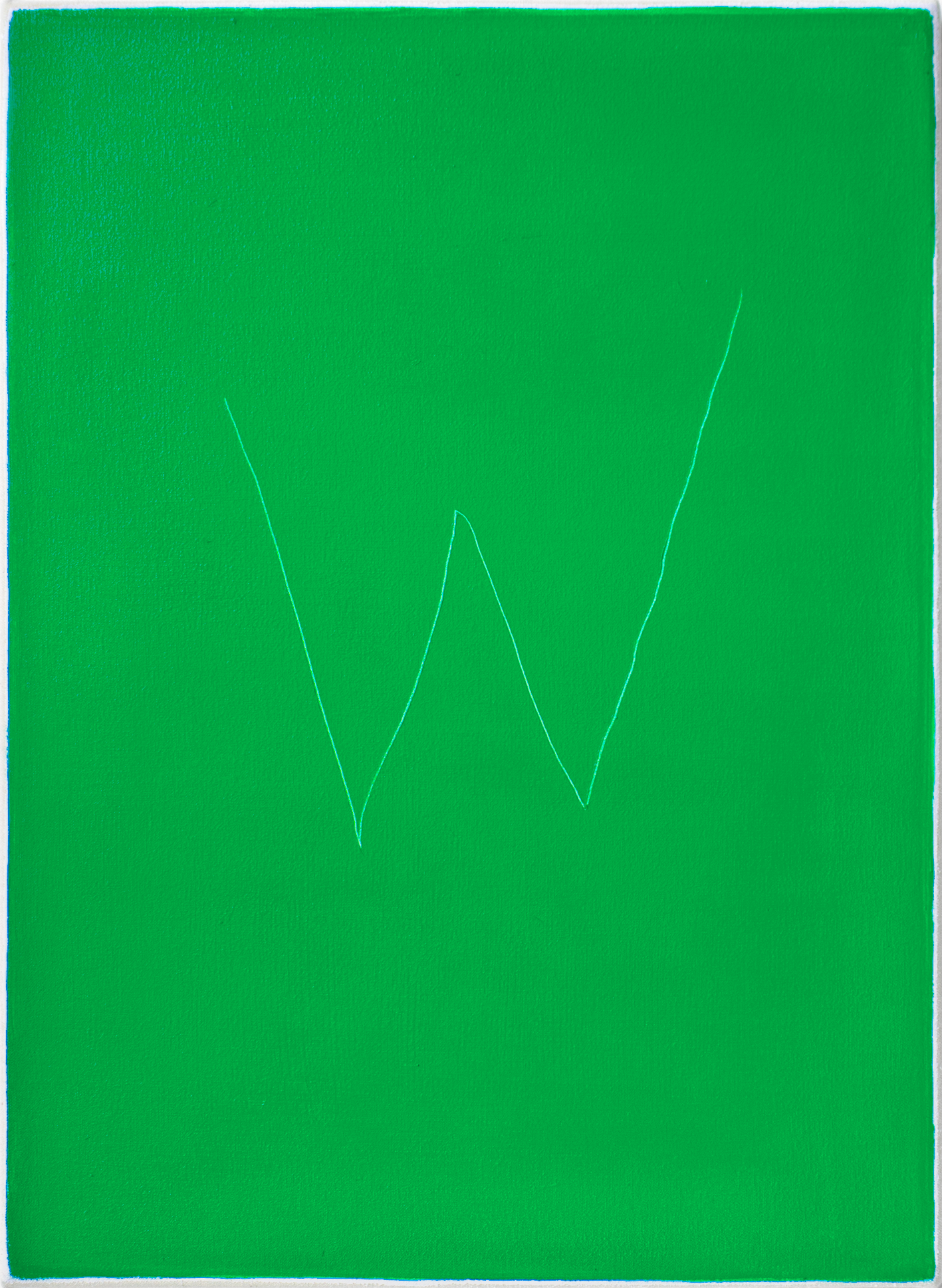 "Bare Claws (W Grün)", 2025, Oil on Canvas, 41 x 30 cm