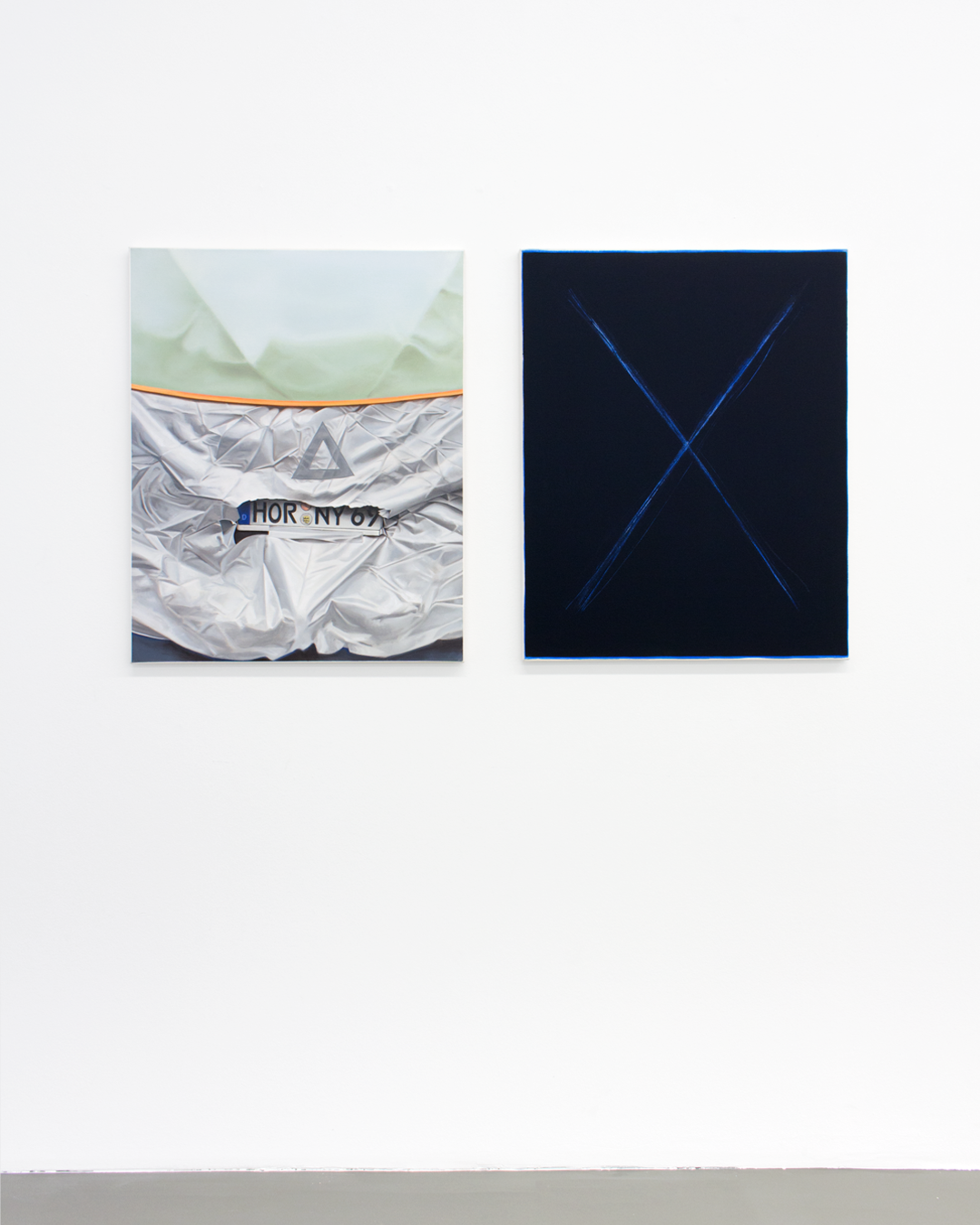 "Horny X (Diptych)", 2025, Oil on Canvas, 84 x64 cm each