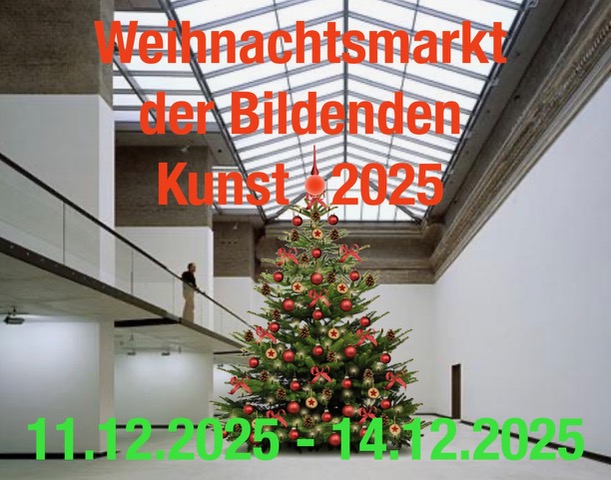 Einladung zum Weihnachtsmarkt der bildenden Künst in Dresden, 11.–14.12.2025
