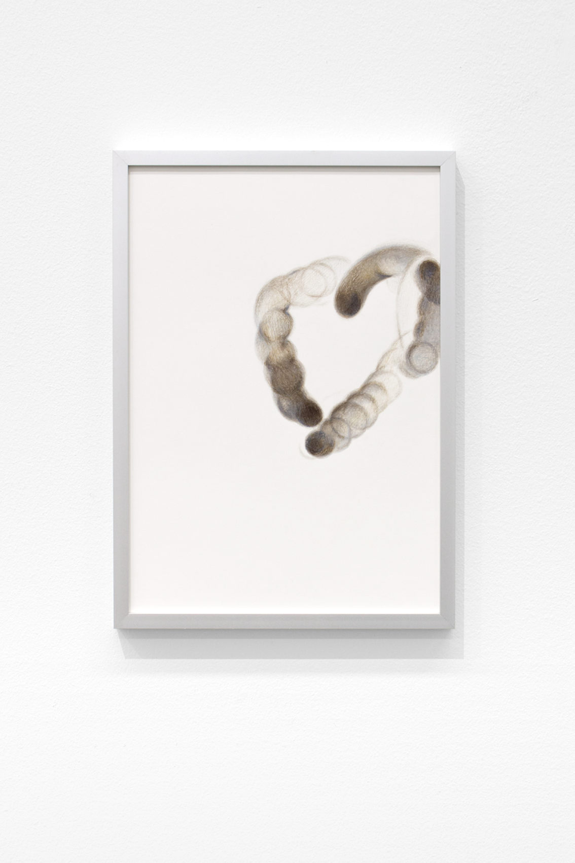 "Brav Sein! (heart)", 2026, Color Pencil on Hahnemühle, 29.7 x 21 cm 