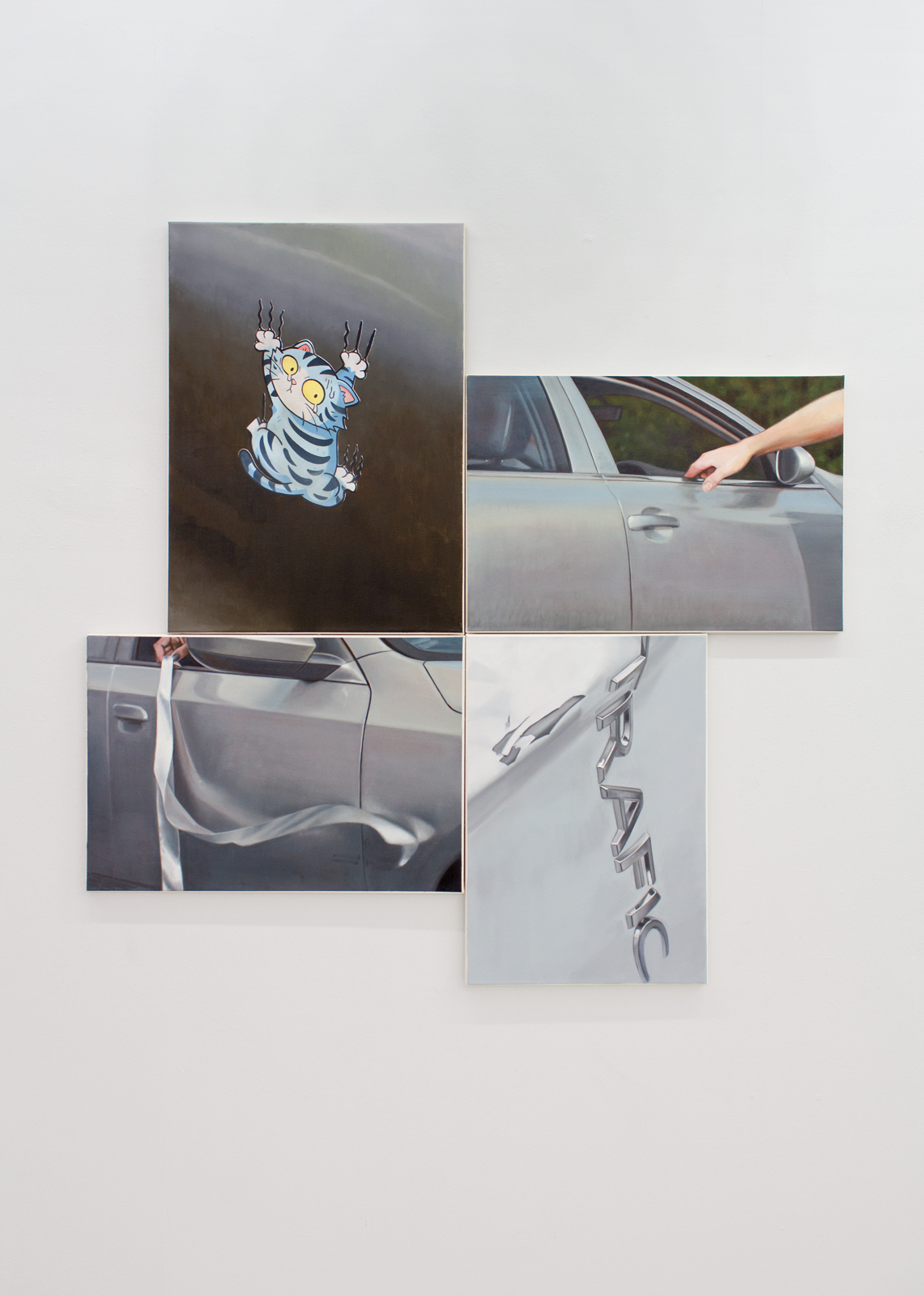 "Prop / Propeller", 2026, Oil on canvas, 130 x 114 cm 